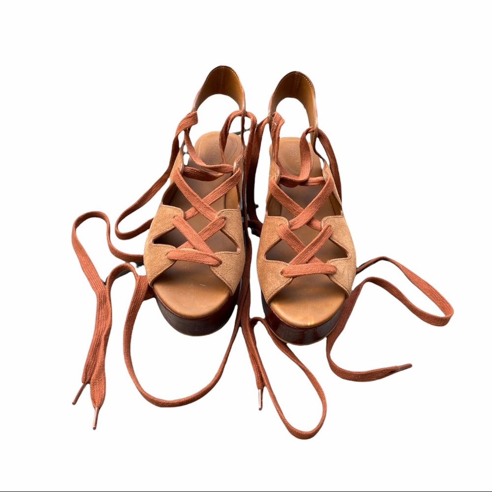 SEE by Chloe lace up platform sandals